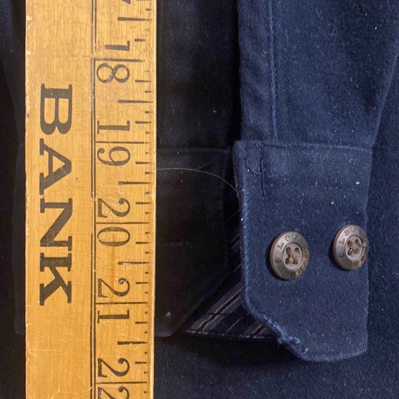 Levi Strauss & Co  Shacket Men’s Medium Heavy Shirt/Jacket Lined Pockets Blue - Picture 11 of 13